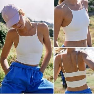 Free People White Tank Top